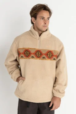 Rhythm Fleece*Dusty Quarter Zip Natural