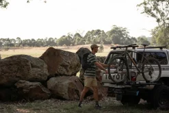 Rhythm T-shirts*Echo Stripe Ss T-Shirt Natural