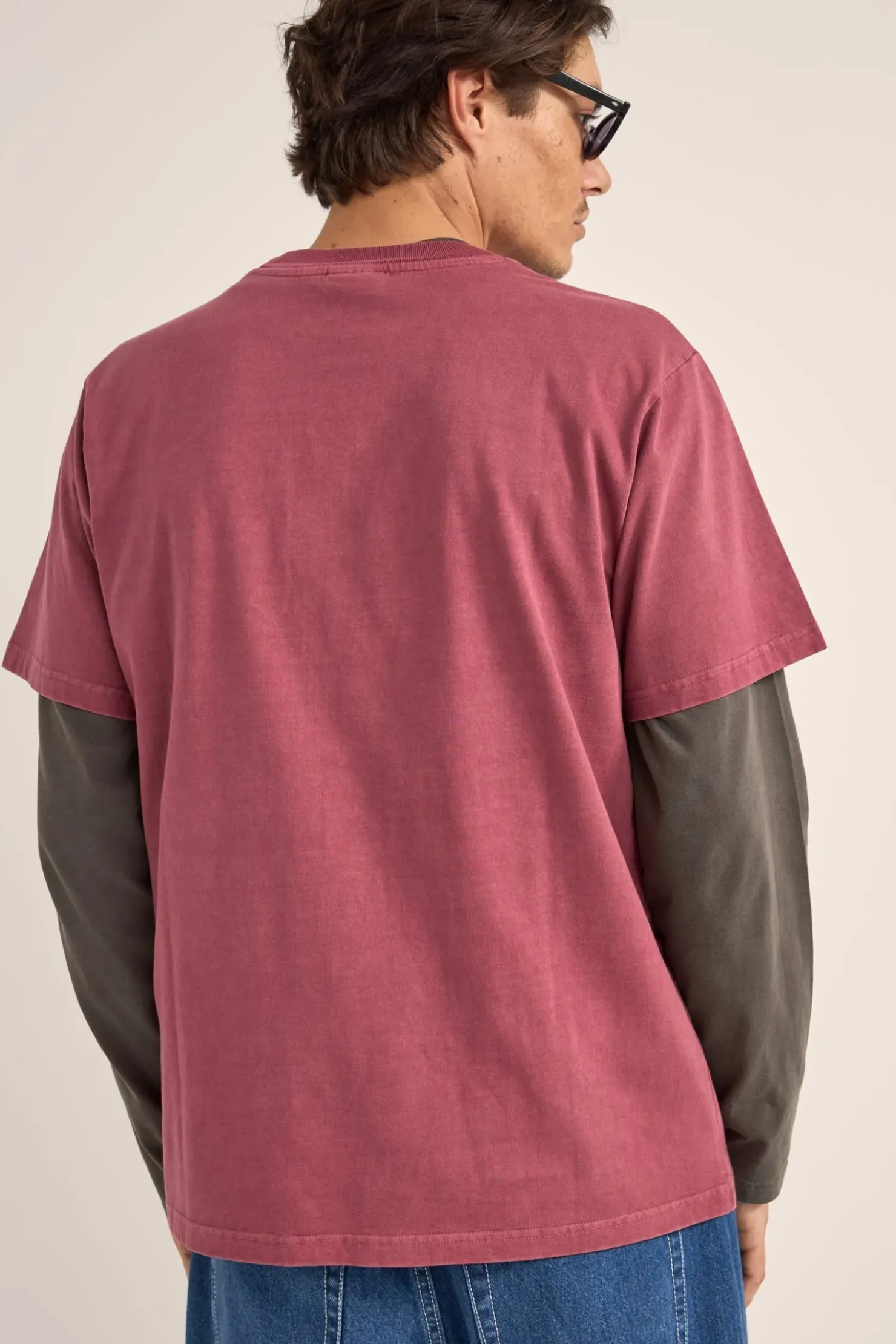 Rhythm T-shirts*Ellipse Sun SS T-Shirt Vintage Red VintageRed