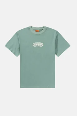 Rhythm T-shirts*Elliptic Printed Vintage Ss T-Shirt Vintage Green VintageGreen
