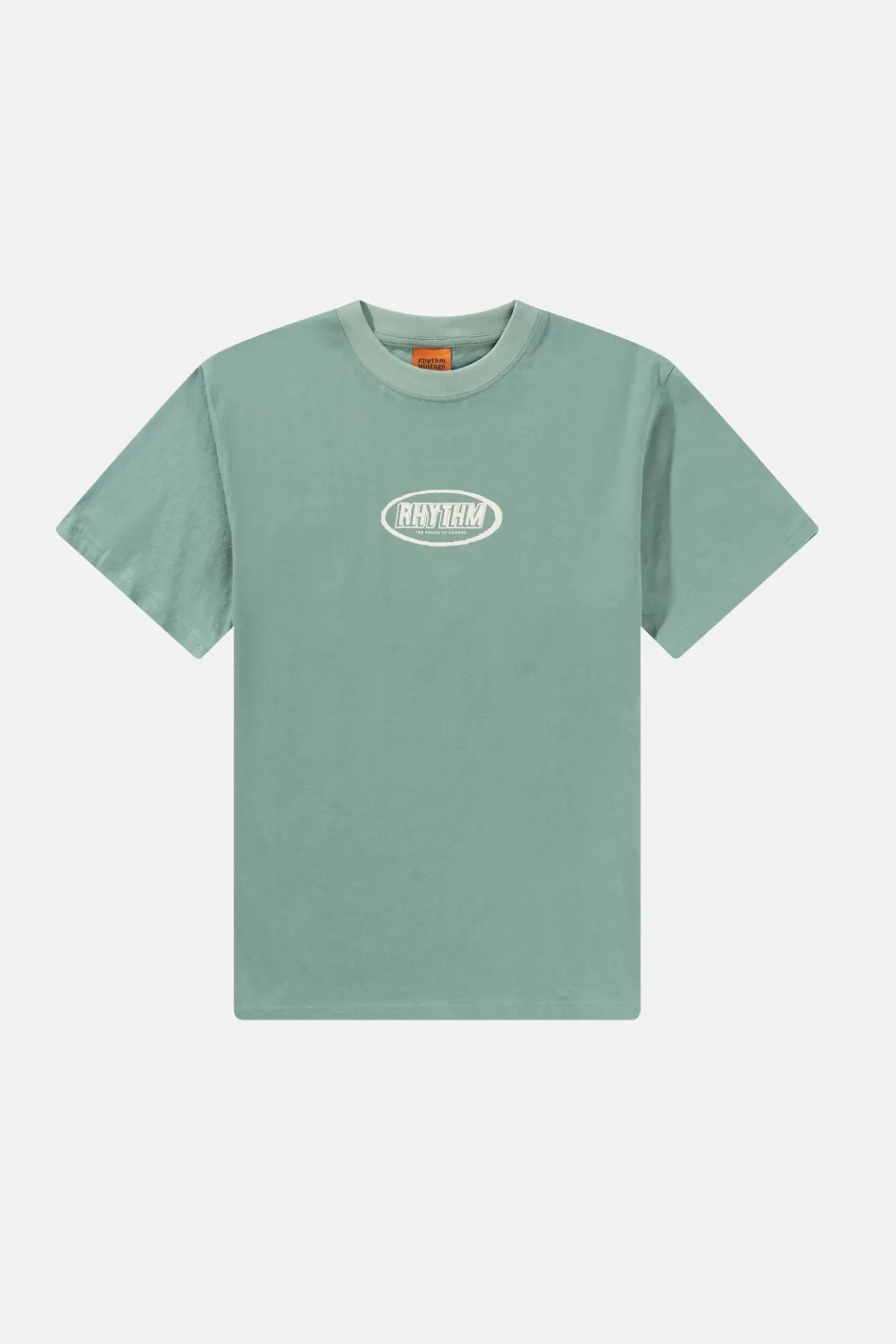 Rhythm T-shirts*Elliptic Printed Vintage Ss T-Shirt Vintage Green VintageGreen