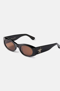 Rhythm Sunglasses|Sunglasses*EPOKHE  - Suede - Black Polished / Bronze Amber