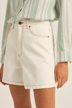 Rhythm Shorts*Escape Denim Short Cream