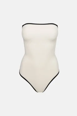 Rhythm One Piece Swim*Essential Rib Contrast One Piece Creme