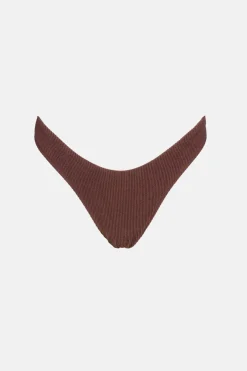 Rhythm Swim Bottoms*Essential Rib Hi Cut Pant Cafe