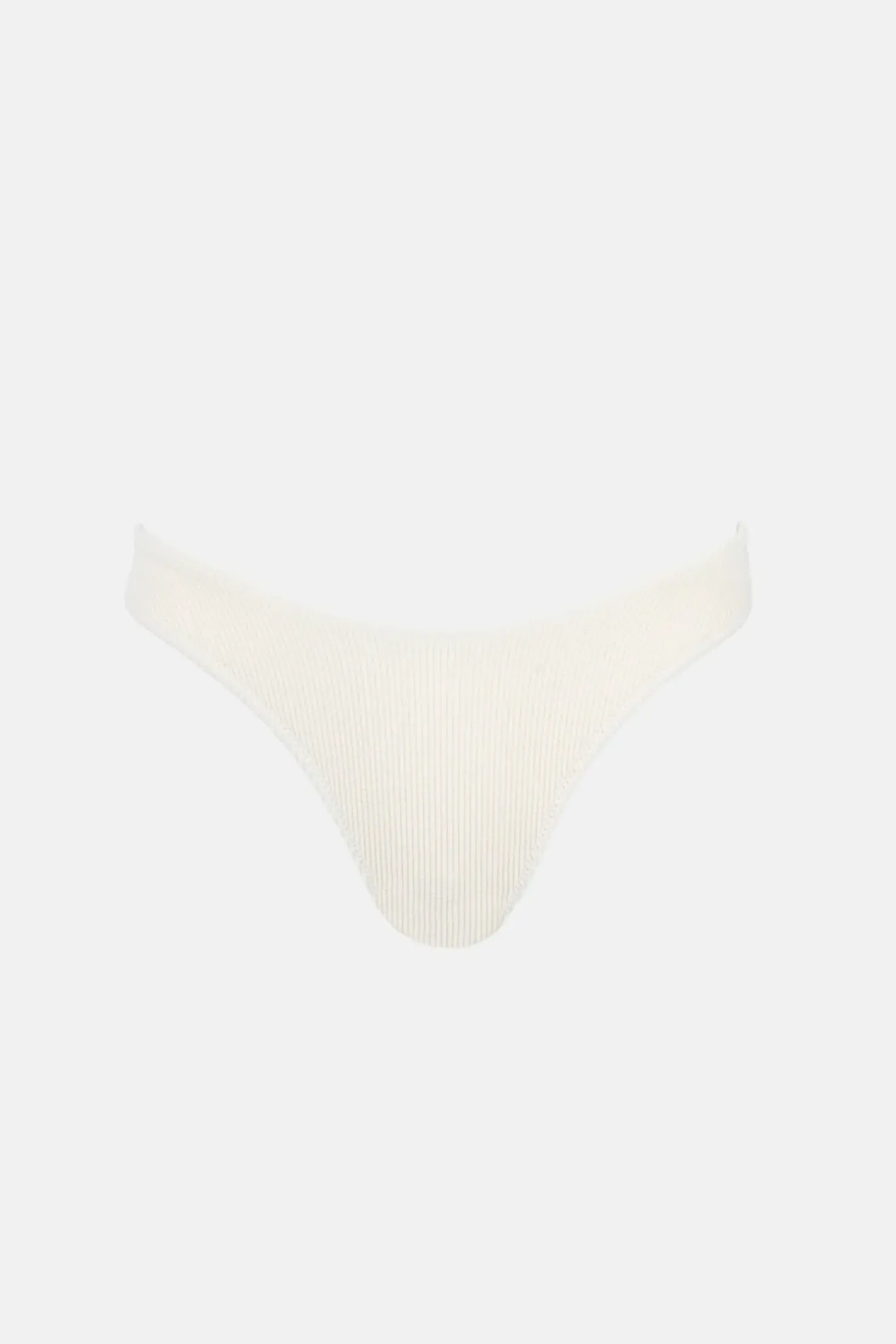 Rhythm Swim Bottoms*Essential Rib Hi Cut Pant Creme