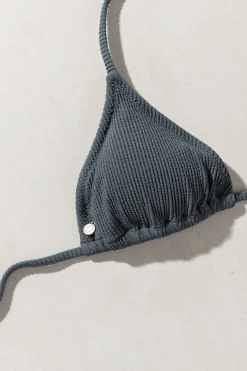 Rhythm Swim Tops*Essential Rib Slide Tri Top Graphite