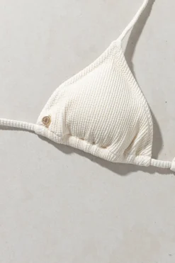 Rhythm Swim Tops*Essential Rib Slide Tri Top Creme