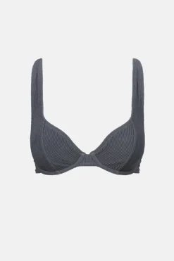Rhythm Swim Tops*Essential Rib Underwire Top Graphite