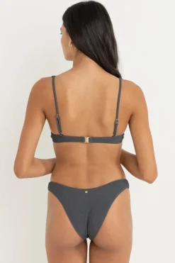 Rhythm Swim Tops*Essential Rib Underwire Top Graphite