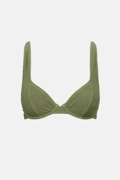Rhythm Swim Tops*Essential Rib Underwire Top Olive