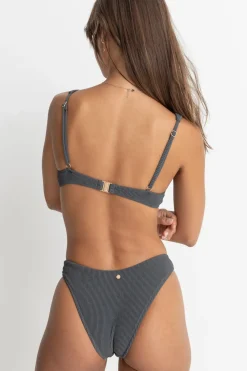 Rhythm Swim Tops*Essential Rib Underwire Top Graphite