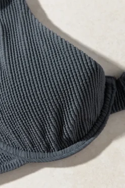 Rhythm Swim Tops*Essential Rib Underwire Top Graphite