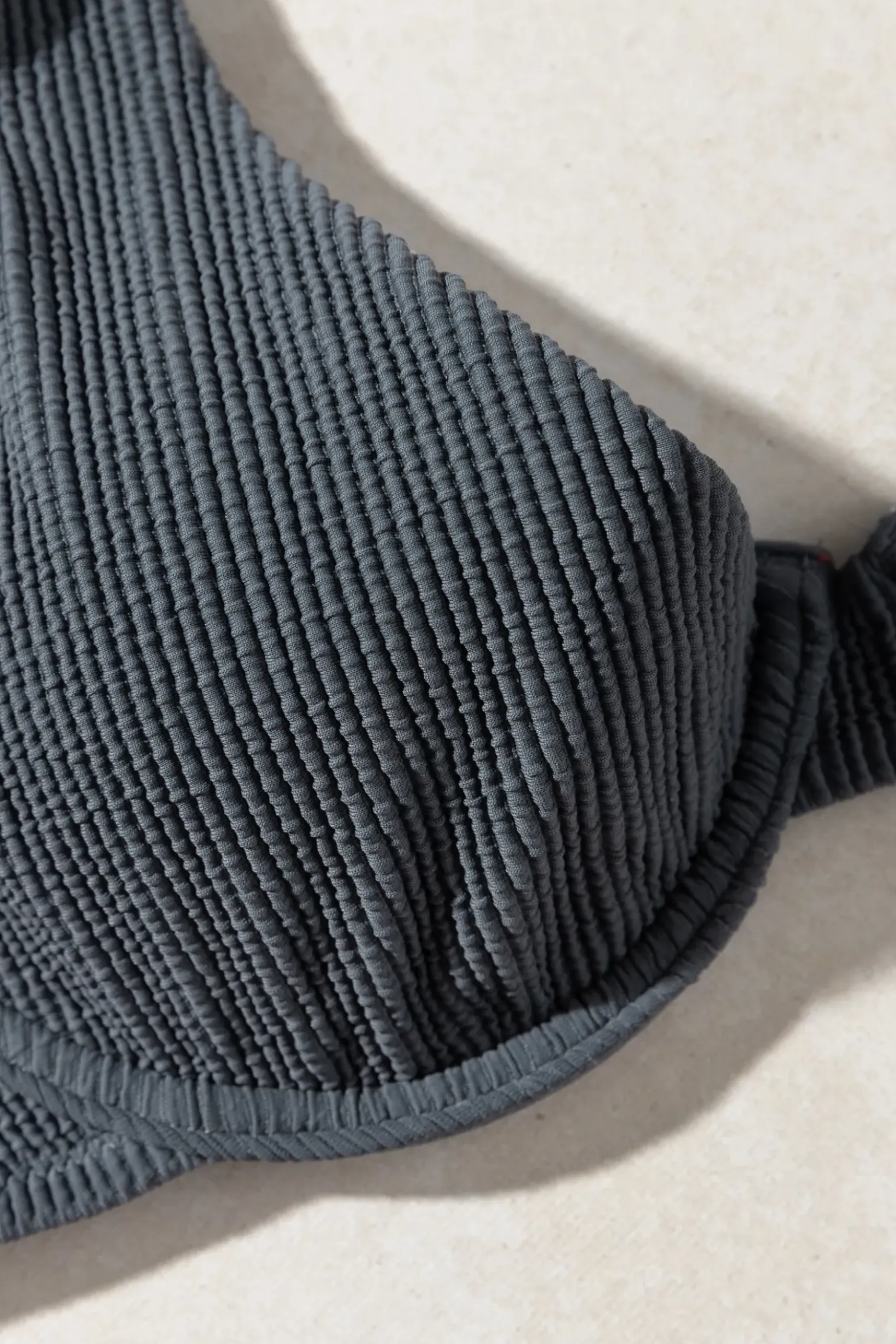 Rhythm Swim Tops*Essential Rib Underwire Top Graphite