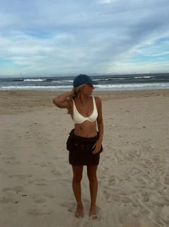 Rhythm Swim Tops*Essential Rib Underwire Top Creme