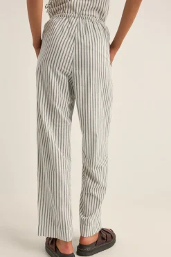 Rhythm Pants*Frankie Elastic Pant Navy Stripe NavyStripe