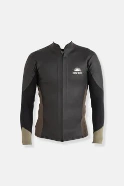 Rhythm Sun & Shade|Wetsuit Tops*Heritage Front Zipper Jacket Black