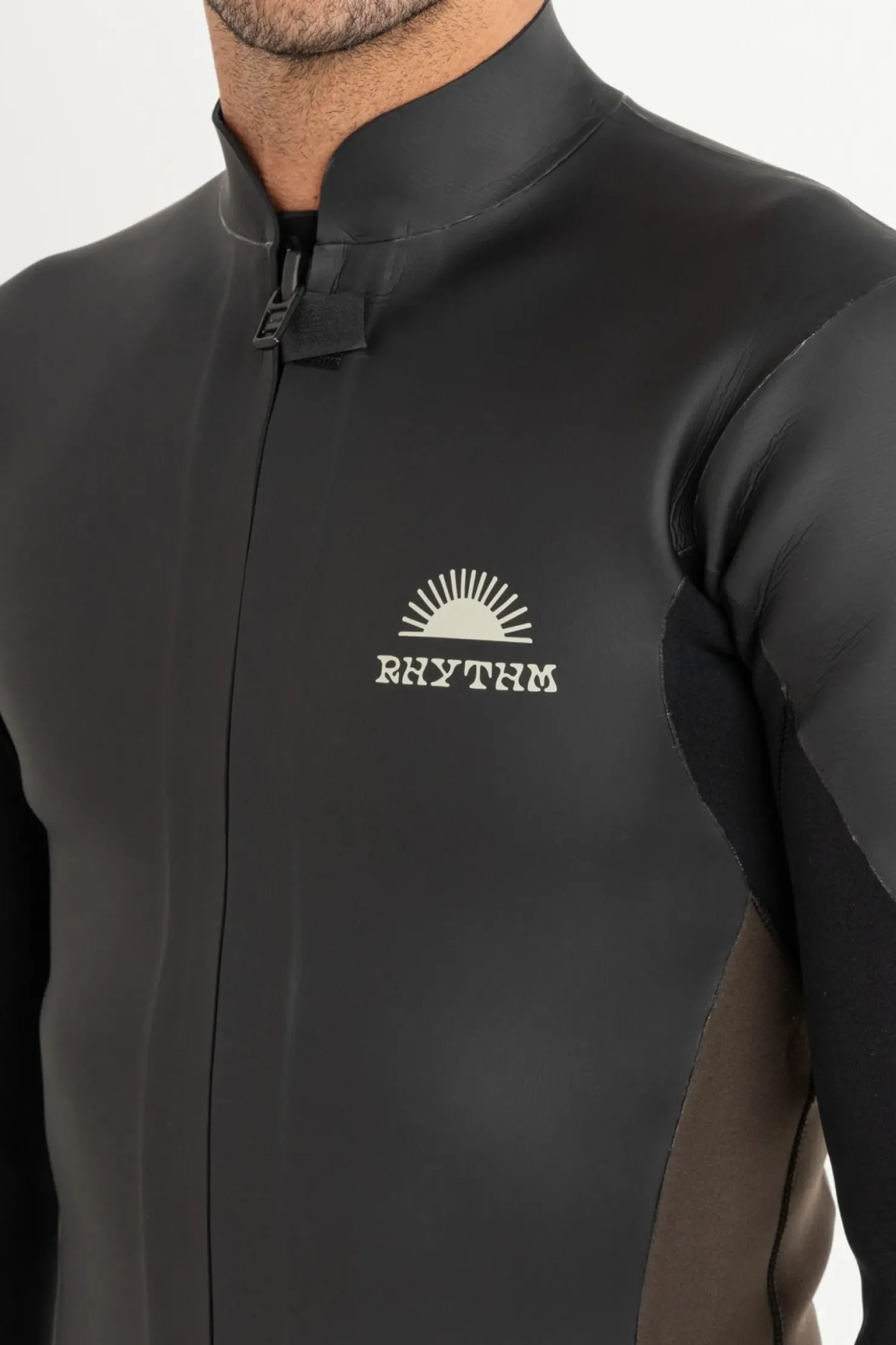 Rhythm Sun & Shade|Wetsuit Tops*Heritage Front Zipper Jacket Black