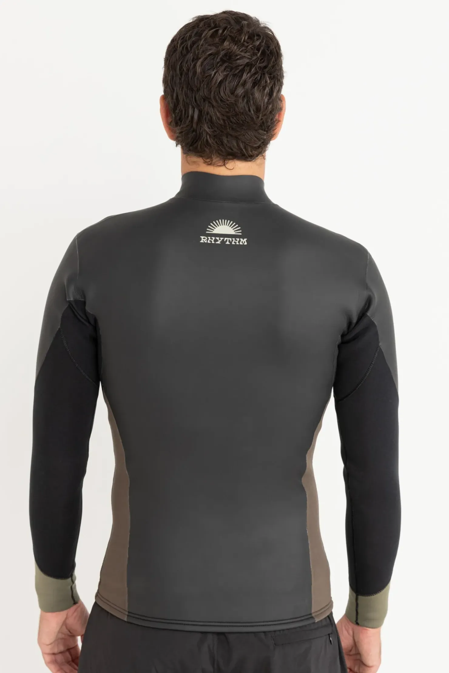 Rhythm Sun & Shade|Wetsuit Tops*Heritage Front Zipper Jacket Black