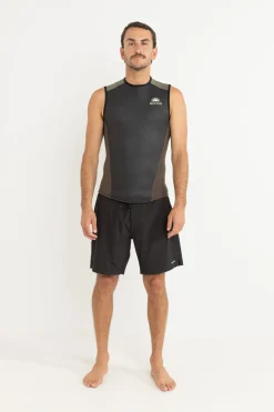 Rhythm Sun & Shade|Wetsuit Tops*Heritage Wetsuit Vest Black