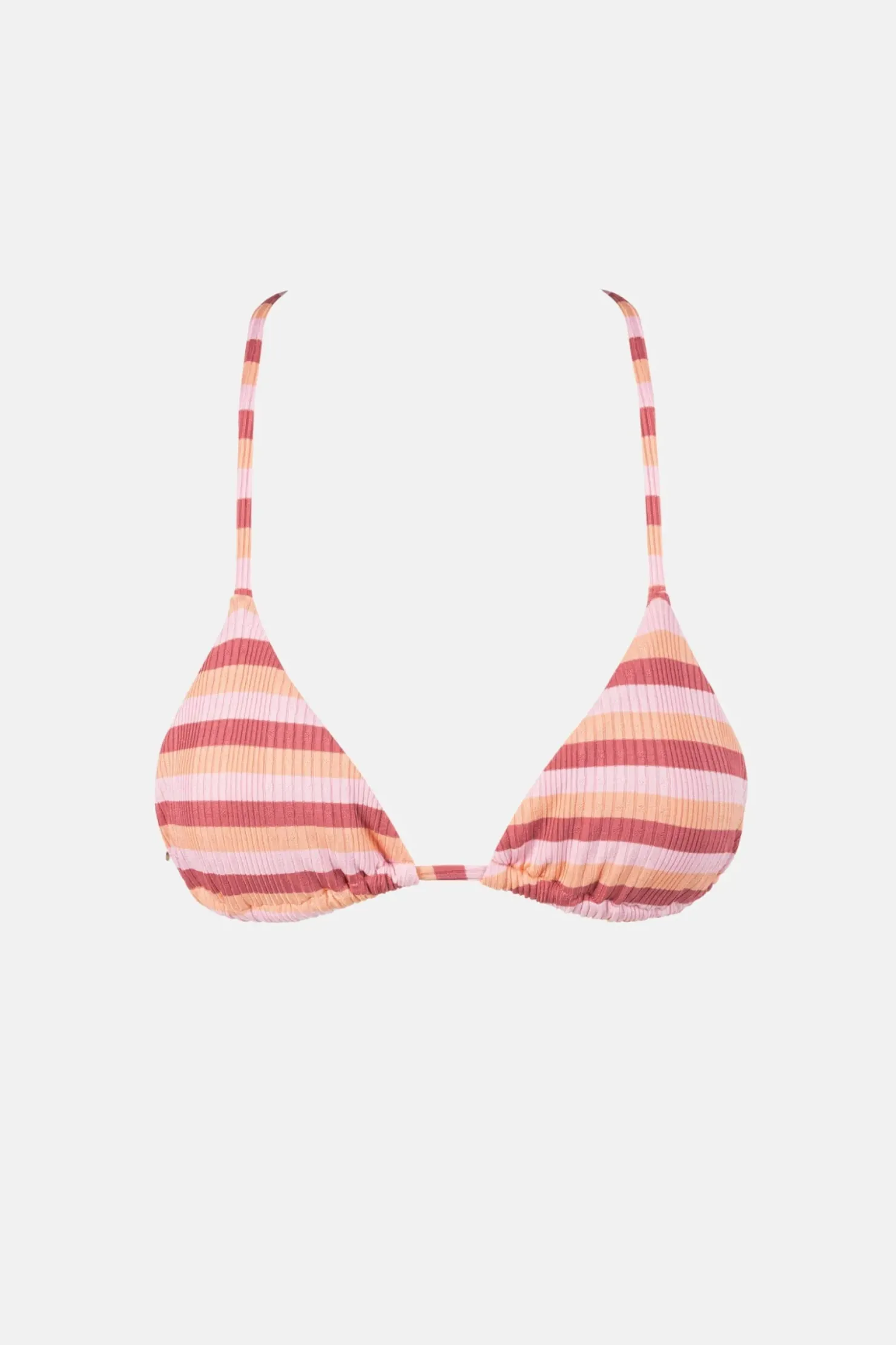 Rhythm Swim Tops*Ibiza Stripe Rib Slide Tri Top Pink