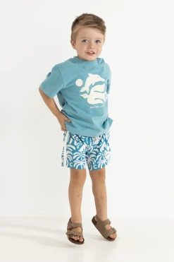 Rhythm Kids*Kids Peace SS T-Shirt Blue