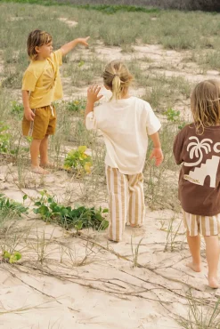 Rhythm Kids*Kids Peace SS T-Shirt Natural White NaturalWhite