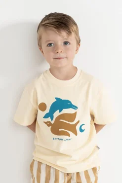 Rhythm Kids*Kids Peace SS T-Shirt Natural White NaturalWhite