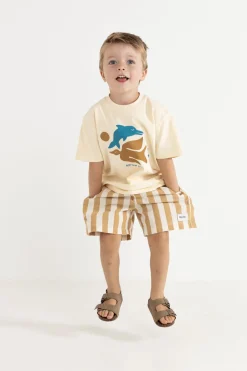 Rhythm Kids*Kids Peace SS T-Shirt Natural White NaturalWhite