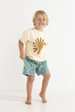 Rhythm Kids*Kids Sun Ra SS T-Shirt Natural White NaturalWhite