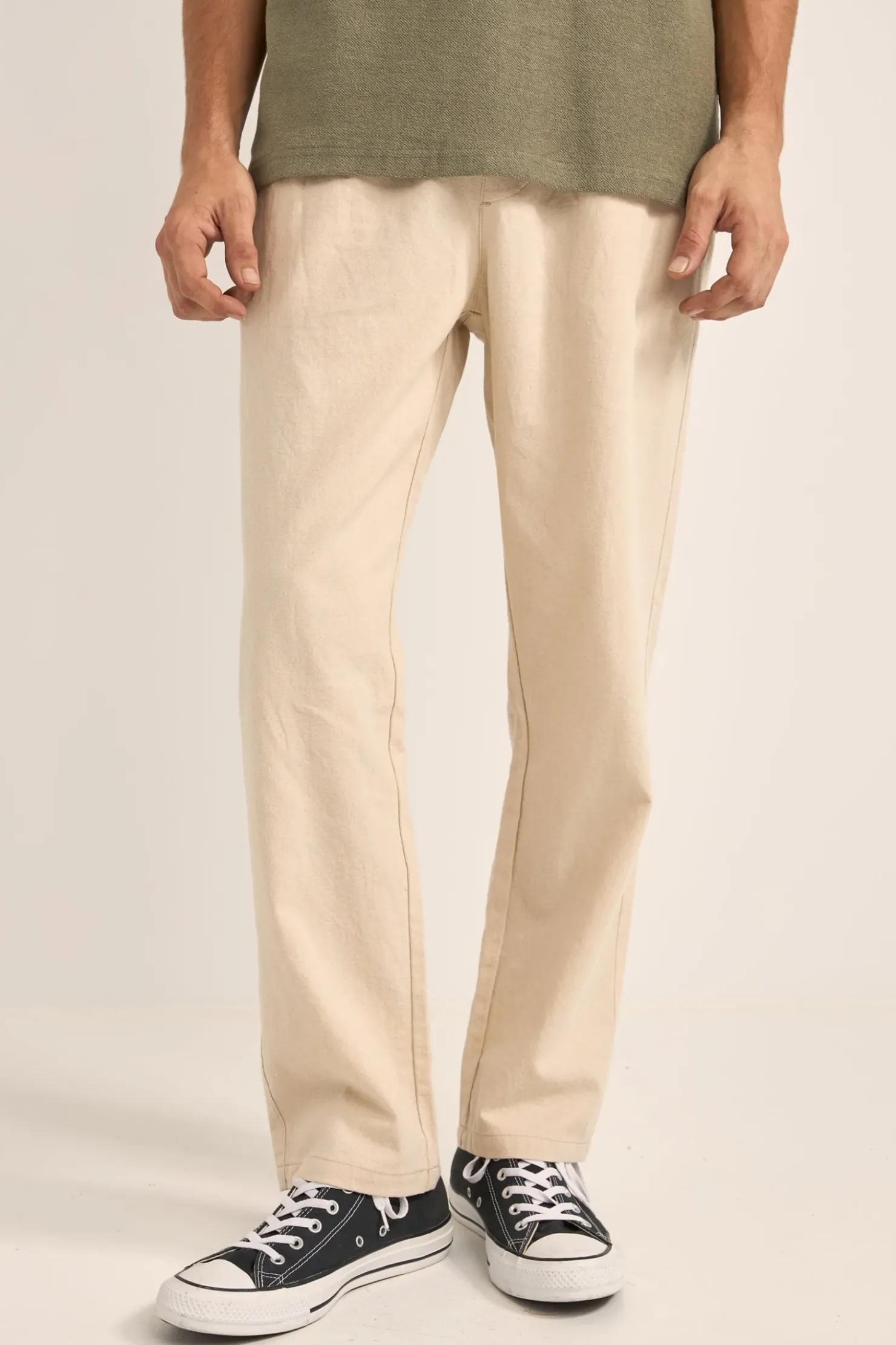 Rhythm Pants*Linen Jam Pant Bone