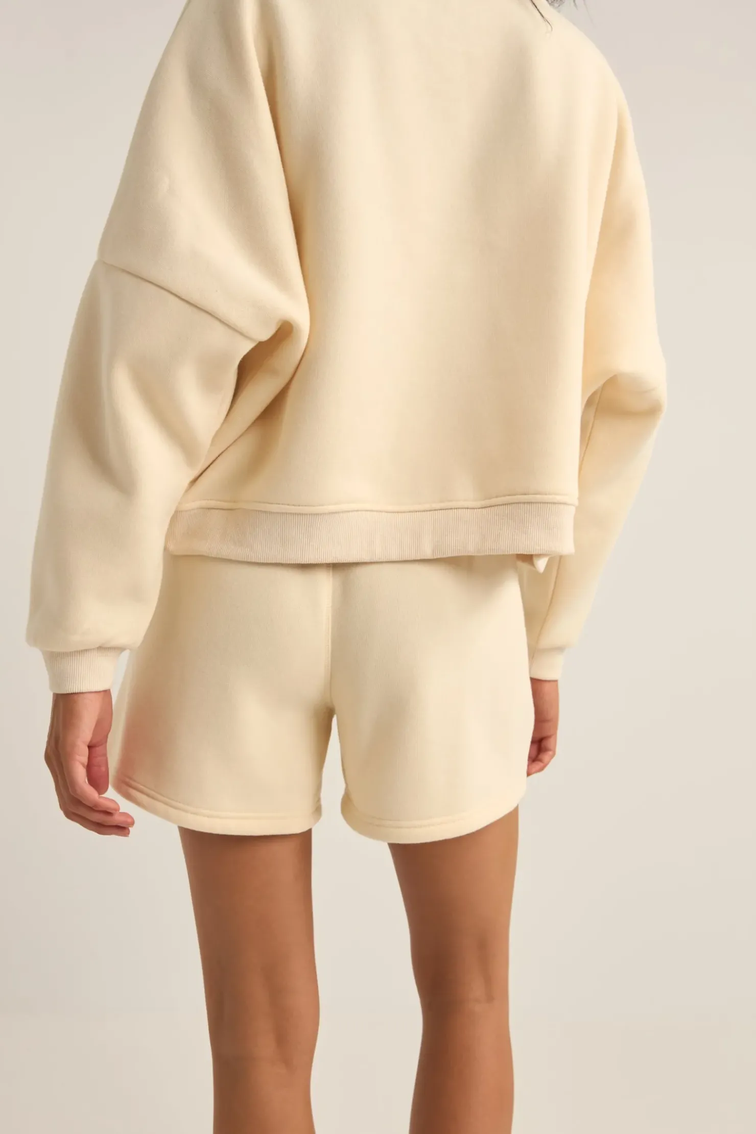 Rhythm Fleece*Logo Fleece Shorts Oatmeal