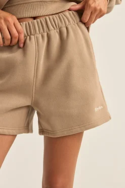 Rhythm Fleece*Logo Fleece Shorts Taupe