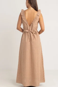 Rhythm Dresses|Overswim*Lola Check Ruffle Clay