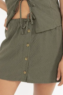 Rhythm Skirts|Shorts*Louise Check Skort Olive
