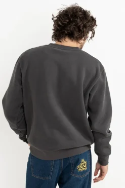 Rhythm Fleece*Markings Fleece Crew Stone Blue StoneBlue