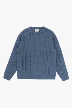 Rhythm Knits*Mohair Fishermans Knit Slate