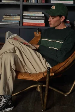 Rhythm Knits*Mohair Stripe Knit Dark Green DarkGreen