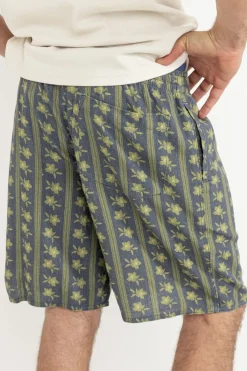 Rhythm Shorts*Overlap Jam Stone Blue StoneBlue