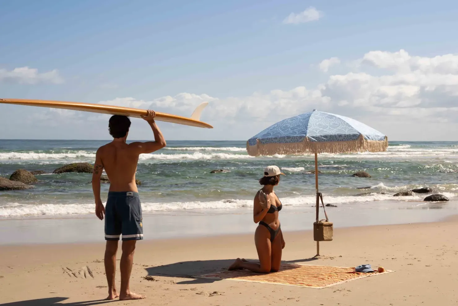 Rhythm Drinkware*Project PARGO x - 950mL Insulated Bottle Surf Shop Bone White BoneWhite