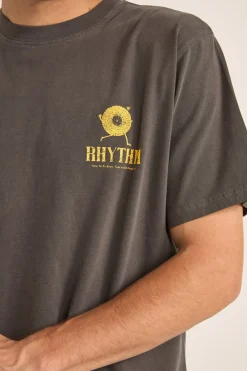 Rhythm T-shirts*Record Vintage Ss T-Shirt Vintage Black VinatgeBlack