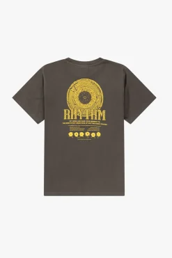Rhythm T-shirts*Record Vintage Ss T-Shirt Vintage Black VinatgeBlack