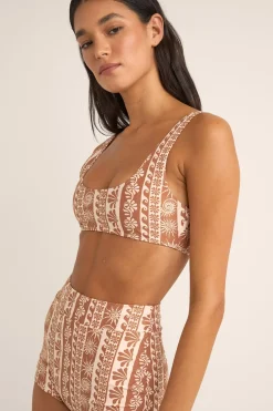 Rhythm Swim Tops*Seafarer Crop Top Brown