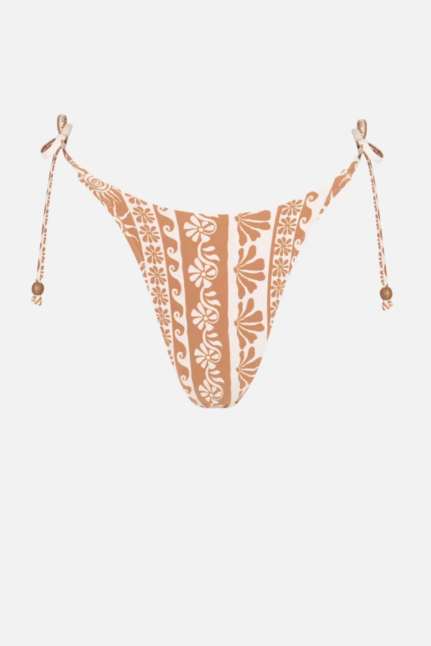 Rhythm Swim Bottoms*Seafarer Tie Side Hi Cut Pant Brown