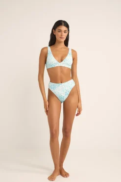 Rhythm Swim Bottoms*Serenity Floral Hi Waist Pant Blue