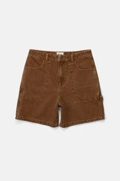 Rhythm Shorts*Slacker Denim Short Tobacco