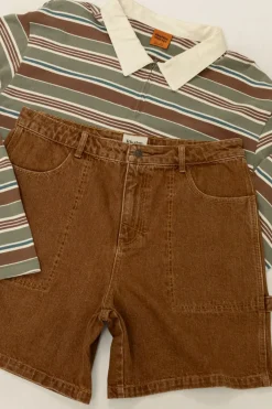 Rhythm Shorts*Slacker Denim Short Tobacco