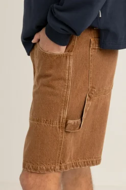 Rhythm Shorts*Slacker Denim Short Tobacco