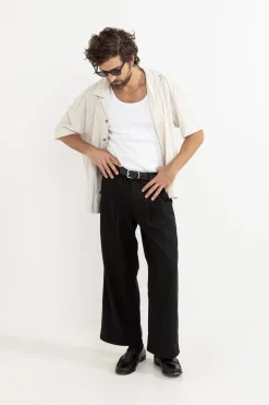 Rhythm Woven Shirts*Stripe Exchange Relaxed Ss Shirt Brown