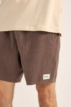 Rhythm Shorts*Textured Linen Jam Silt